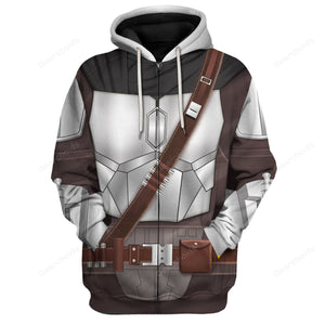 FamilyStore Star Wars Beskar Mandalorian Costume Hoodie Sweatshirt Sweatpants Tshirt Hawaiian shirt SWHS60