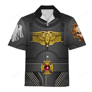 Raven Guard Indomitus Pattern Terminator Armor - Costume Cosplay Hawaiian Shirt WHHS127