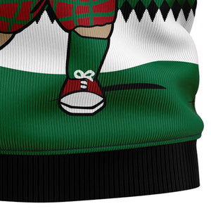 Golfer Santa Ugly Sweatshirt - Gift for Dad, Grandpa, Husband