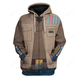 Star Wars Finn Costume Hoodie Sweatshirt Sweatpants Tshirt Hawaiian shirt SWHS87