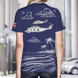 Veterans 824 Naval Air Squadron Agusta Westland 3D T-Shirt