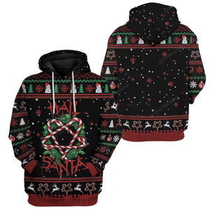 Hail Santa Candy Cane Summonings Hoodie For Men And Women