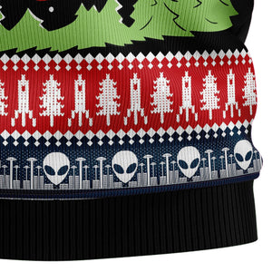 Alien Ugly Christmas Sweater For Men And Women - Gift for Dad, Grandpa, Husband