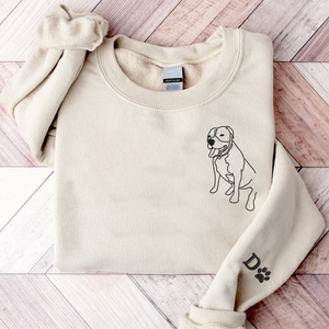 Custom Photo Pet - Embroidered Hoodie, Sweatshirt, Tshirt - Gift for Pet Lovers