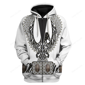 Elvis Black Phoenix Suit  - Costume Cosplay Hoodie Sweatshirt Sweatpants
