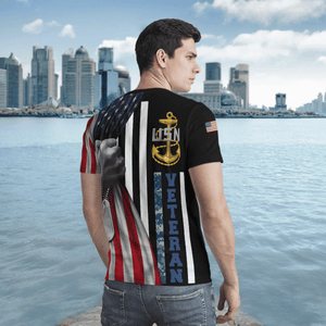 US Navy Veteran T-Shirt 3D