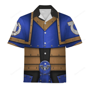 Pre-Heresy Ultramarines Legion In Mark II Crusade - Costume Cosplay Hawaiian Shirt WHHS151