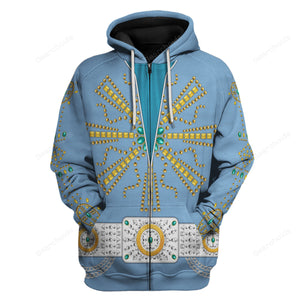 Elvis Tiffany Blue - Costume Cosplay Hoodie Sweatshirt Sweatpants ELHS23