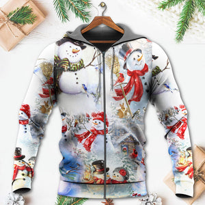 Snowman Christmas Merry Xmas - Hoodie