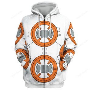 Star Wars BB 8 Robot Costume Hoodie Sweatshirt Sweatpants Tshirt Hawaiian shirt SWHS16