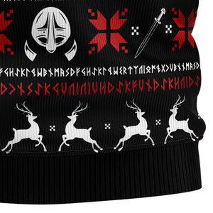 Valhalla Viking Ugly Christmas Sweater For Men And Women