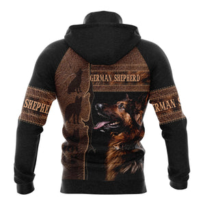 German Shepherd Paw Pattern Hoodie For Men And Women