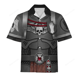 Warhammer Iron Hands Captain - Costume Cosplay Hawaiian Shirt WHHS143