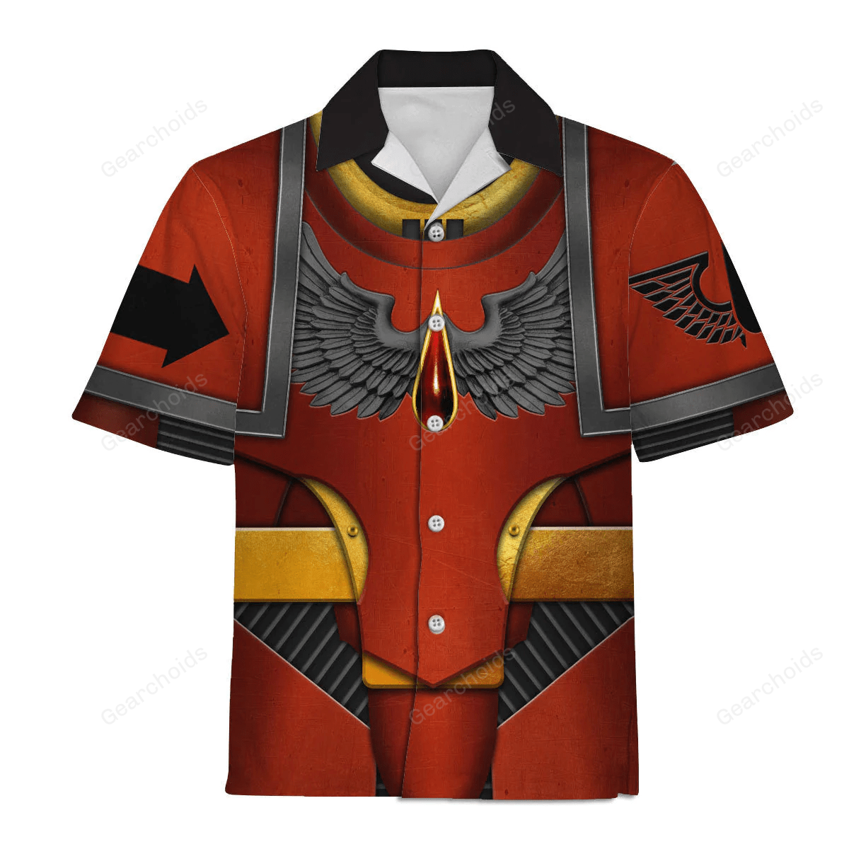 Pre-Heresy Blood Angels In Mark IV Maximus Power Armor - Costume Cosplay Hawaiian Shirt WHHS192