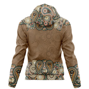 Hippie Peace Mandala Paisley Pattern Hoodie For Men And Women