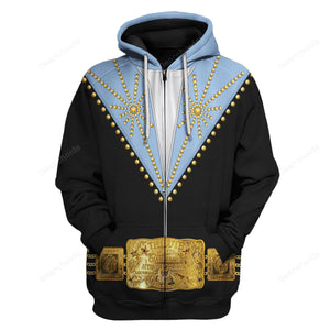 Elvis Cisco Blue - Costume Cosplay Hoodie Sweatshirt Sweatpants