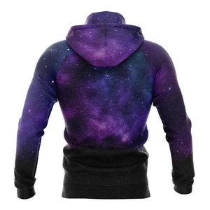 Wolf Purple Night Hoodie For Men And Women