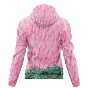 Flamingo Facade Hoodie For Men And Women