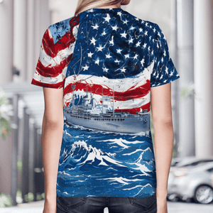 Veteran U.S.S. Tidewater (Ad-31) 3D T-Shirt