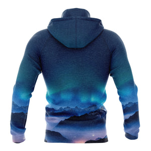 Alaska Aurora All Over Print Hoodie For Men And Women