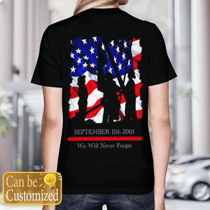 Personalized Veterans We Will Never Forget T-Shirt