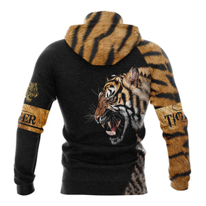 Tiger All Over Print Hoodie For Men And Women