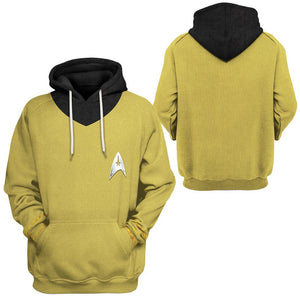 Star Trek The Original Series 1966 1969 Yellow Hoodie