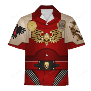 Warhammer Terminator Armor Blood Ravens - Costume Cosplay Hawaiian Shirt WHHS142