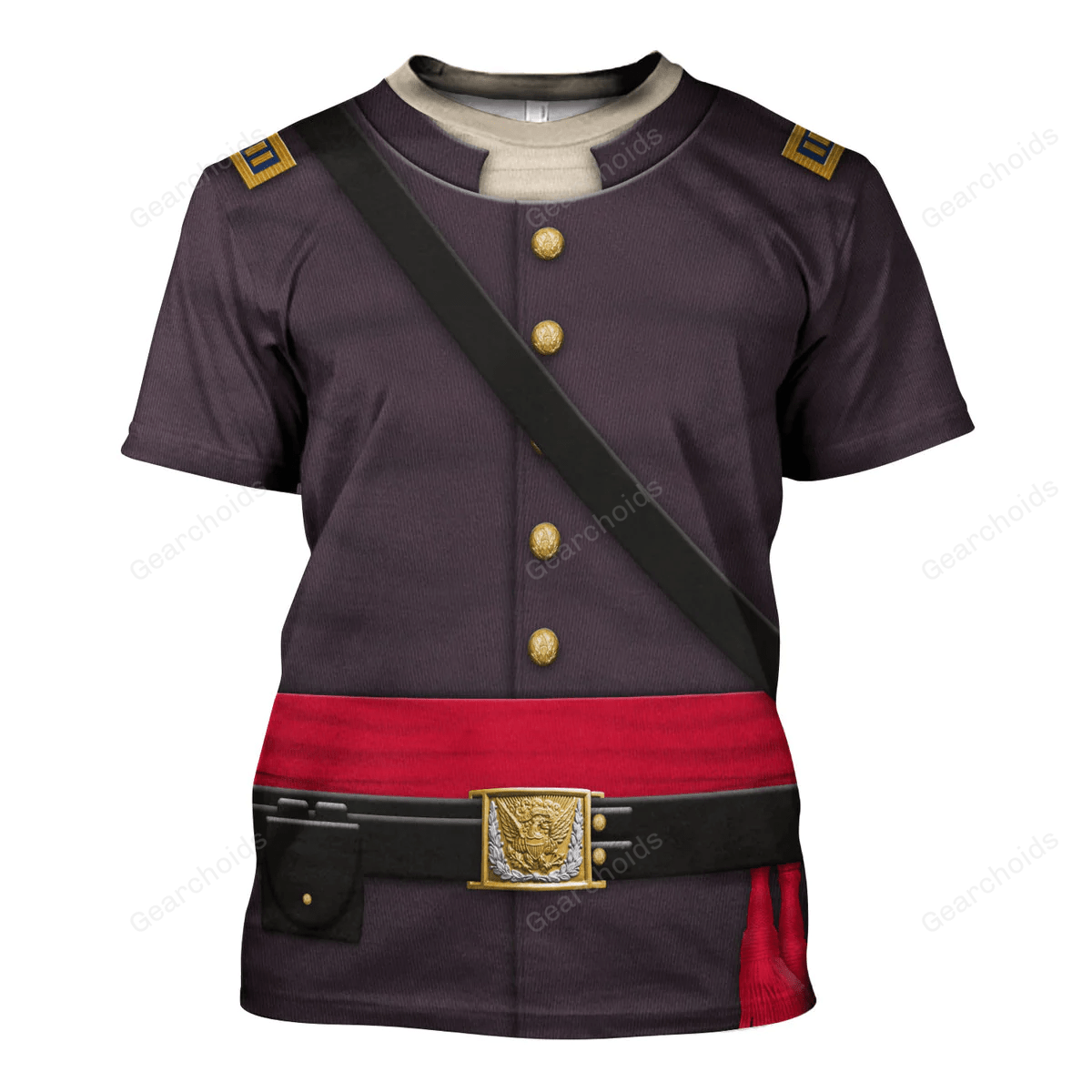 US Union Army Infantry Officer-Captain Uniform T-Shirt