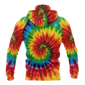 Hippie Tie Dye Hoodie For Men And Women