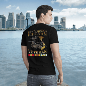 Personalized Veterans CH-47 Chinook Vietnam Veteran T-Shirt