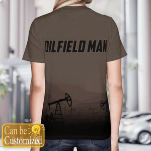 Personalized Veterans Oilfield Man 3D T-Shirt