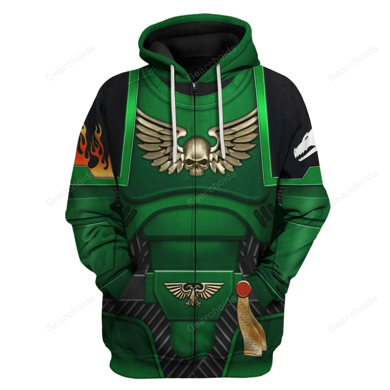 Warhammer Space Marines Salamanders - Costume Cosplay Hoodie Sweatshirt Sweatpants WHHS06