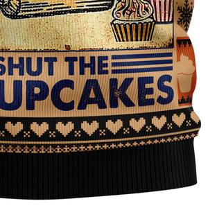 Shut The Fucupcakes Ugly Christmas Sweater