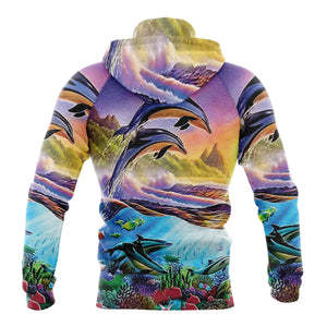 Lovely Dolphins Hoodie For Men And Women