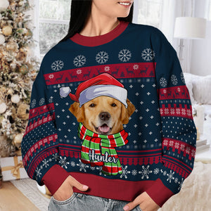 Custom Photo Have A Fetching Christmas - Personalized Ugly Sweater - Christmas Gift For Pet Owners, Pet Lovers - NH96