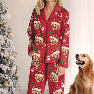 Custom Photo Wish You A Furry Christmas, Human - Gift For Pet Lovers - Personalized Pajama NA94