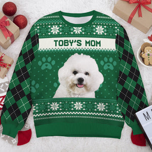 Custom Photo I'm A Dog Mom - Personalized Ugly Sweater - Gift For Dog Lover, Dog Mom, Dog Dad NH96