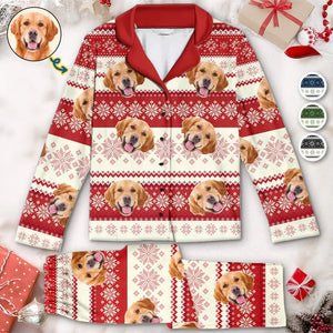 Custom Photo Have A Pawsome Christmas - Gift For Pet Lovers - Personalized Pajama NA9A