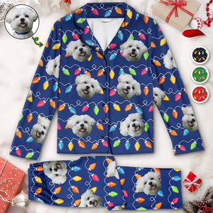 Custom Photo Wagging Tails All The Way - Gift For Pet Lovers - Personalized Pajama NA94