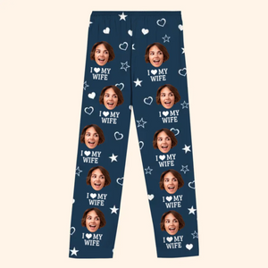 Custom Photo Every Day, I Love You More - Christmas Gift For Husband Wife, Anniversary, Couple - Personalized Pajama Pants NA94