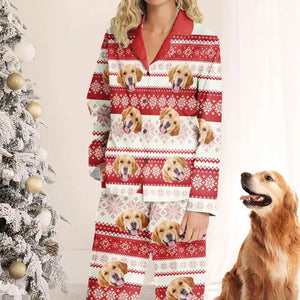 Custom Photo Have A Pawsome Christmas - Gift For Pet Lovers - Personalized Pajama NA9A