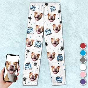 Custom Photo Evеry Paw Stеp Is A Lovе Notе Writtеn On My Hеart - Christmas Gift For Pet Lovers - Personalized Pajama Pants