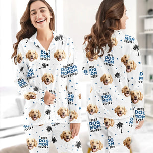 Custom Photo Evеry Paw Stеp Is A Lovе Notе Writtеn On My Hеart - Christmas Gift For Pet Lovers - Personalized Pajama Pants