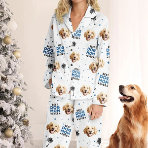 Custom Photo Evеry Paw Stеp Is A Lovе Notе Writtеn On My Hеart - Christmas Gift For Pet Owners, Pet Lovers - Personalized Pajama NA94