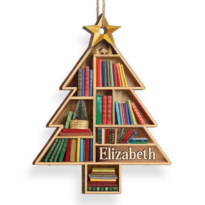 Books Are The Mirrors Of The Soul - Personalized Wood Ornament - Christmas Gift For Book Lovers - NH96