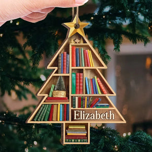 Books Are The Mirrors Of The Soul - Personalized Wood Ornament - Christmas Gift For Book Lovers - NH96