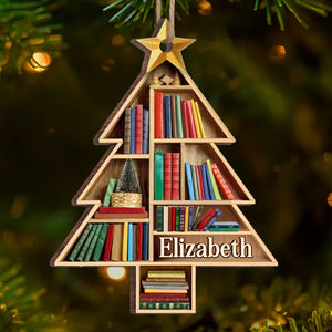 Books Are The Mirrors Of The Soul - Personalized Wood Ornament - Christmas Gift For Book Lovers - NH96