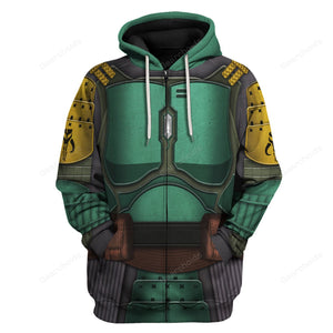 Star Wars Boba Fet Samurai Costume Hoodie Sweatshirt Sweatpants Tshirt Hawaiian shirt SWHS38