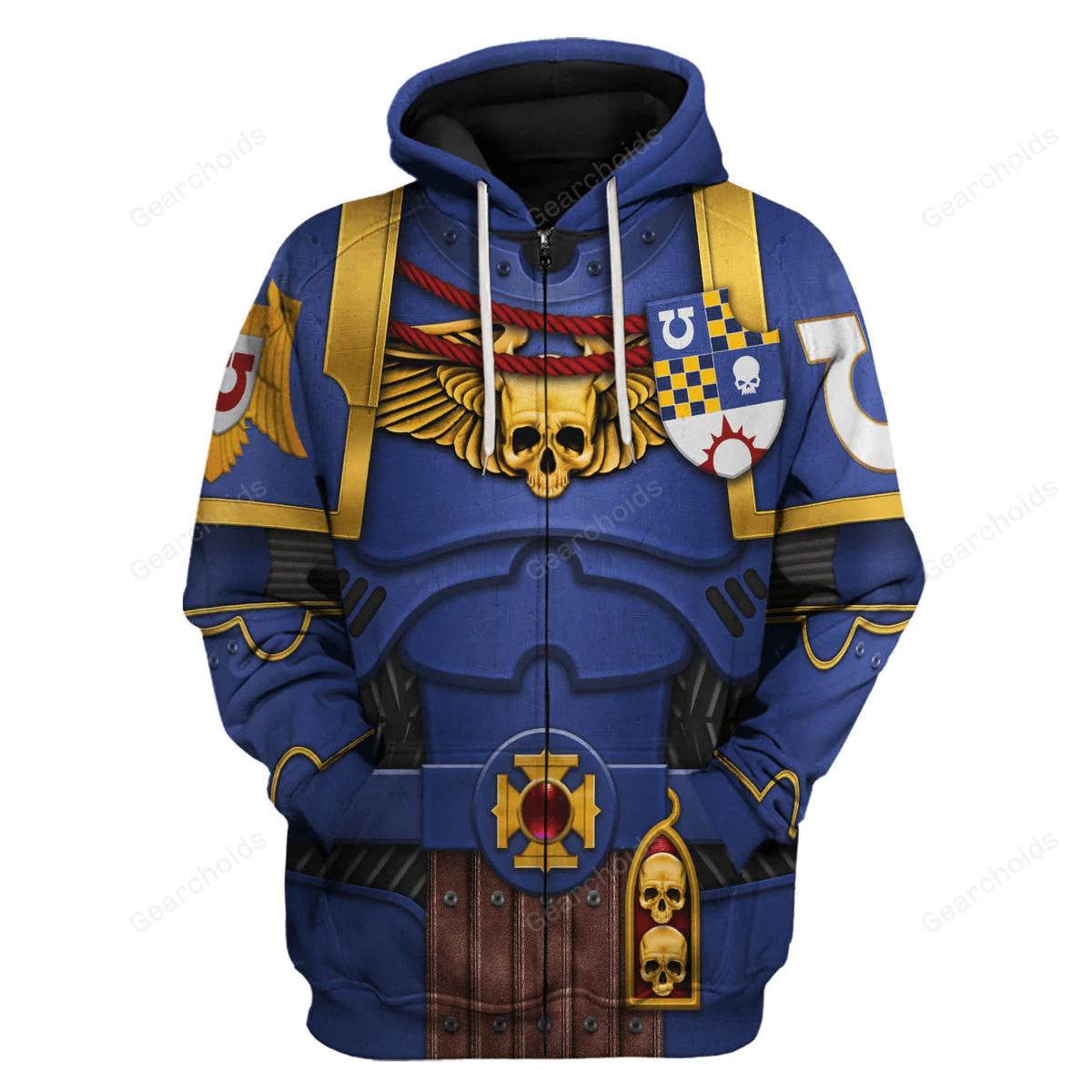XIAMUSZ 3D Print Historical Hoodie - Adult Halloween Cosplay Pullover Sweatshirt